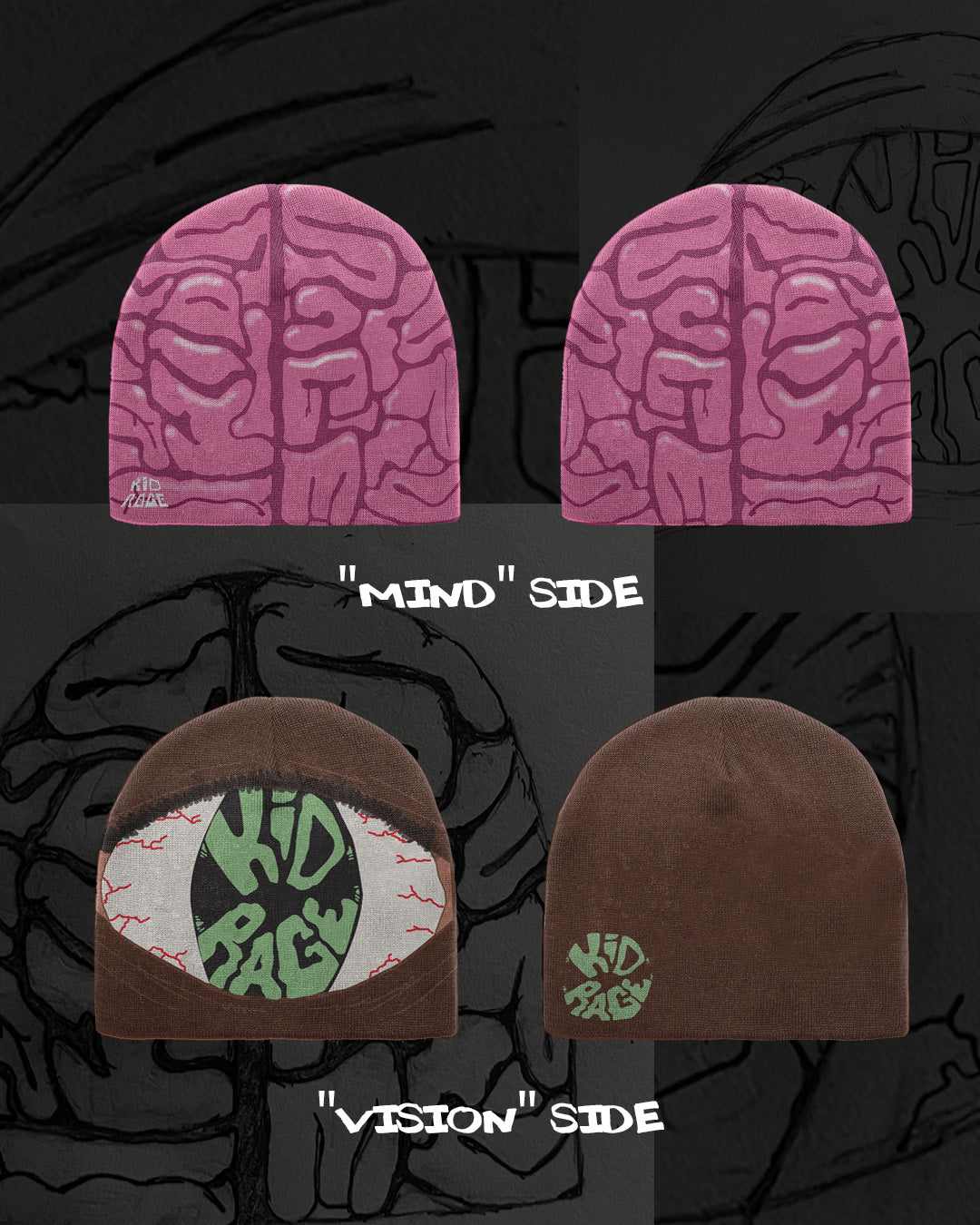 "MIND&VISION" - Reversible Beanie